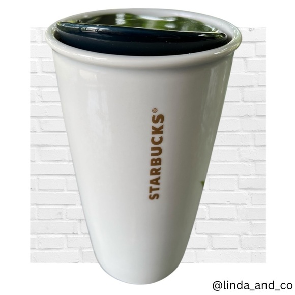 Starbucks Peacock Feather Design Ceramic Tumbler with Lid Coff… - Picture 5 of 9